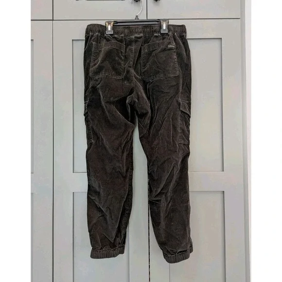 Sanctuary Mia Trooper Black Corduroy Cargo Jogger Pants Size Medium Grunge Boho - Picture 4 of 11